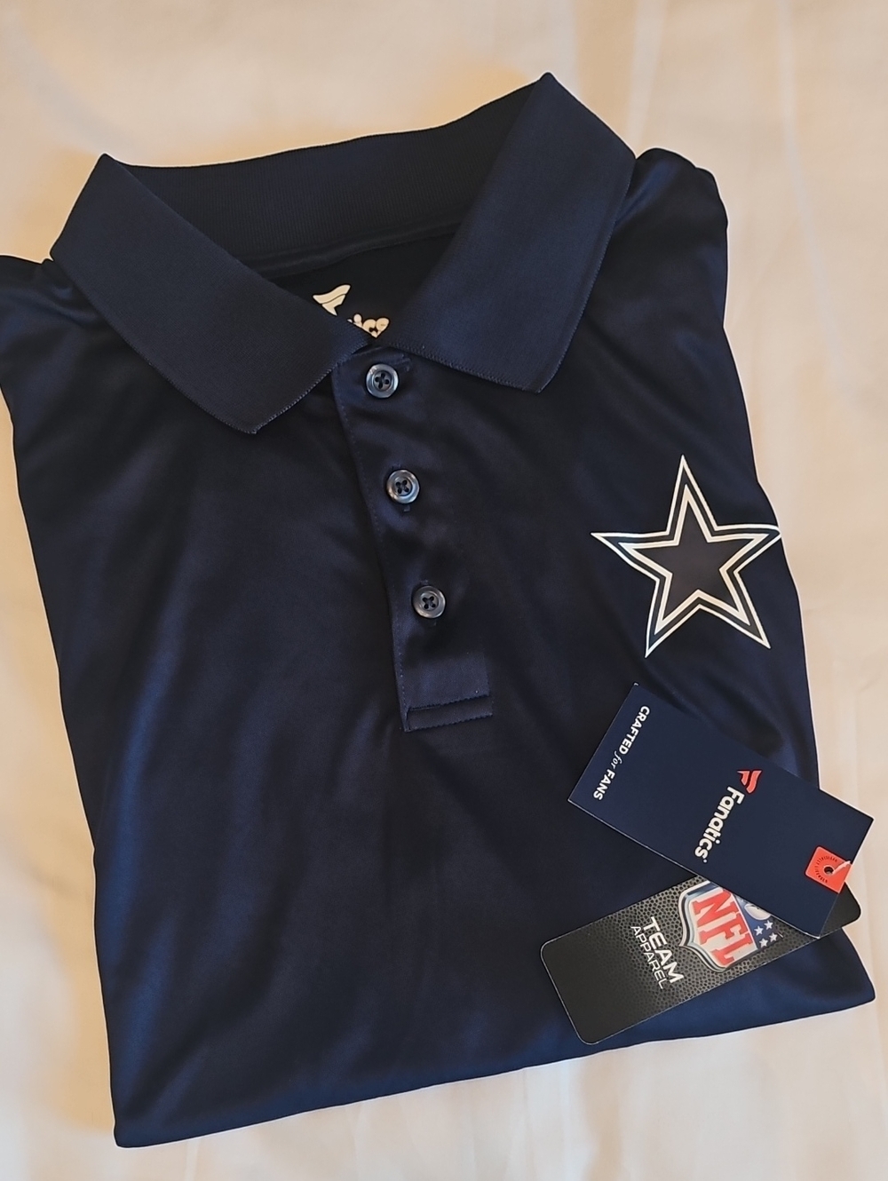 Fanatics Dallas Cowboys Navy Polo with White Star Logo